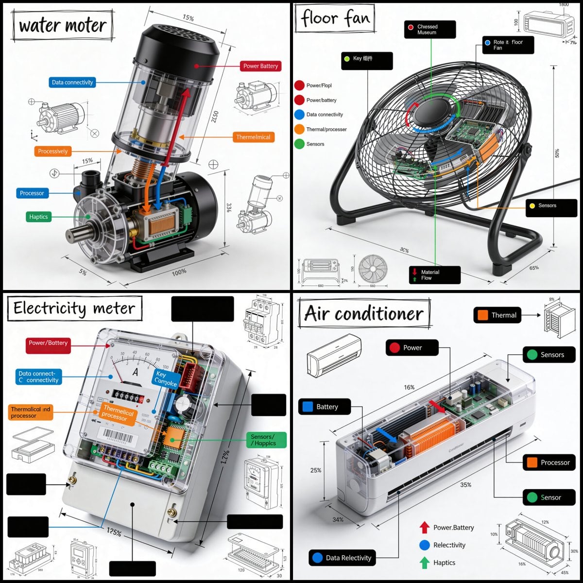 Isometric Product Teardown Technical Infographic