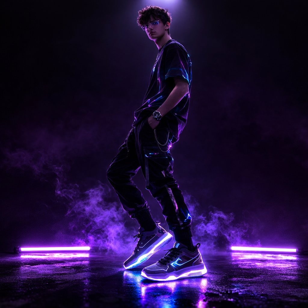 Cyberpunk Streetwear Fashion Portrait(2)