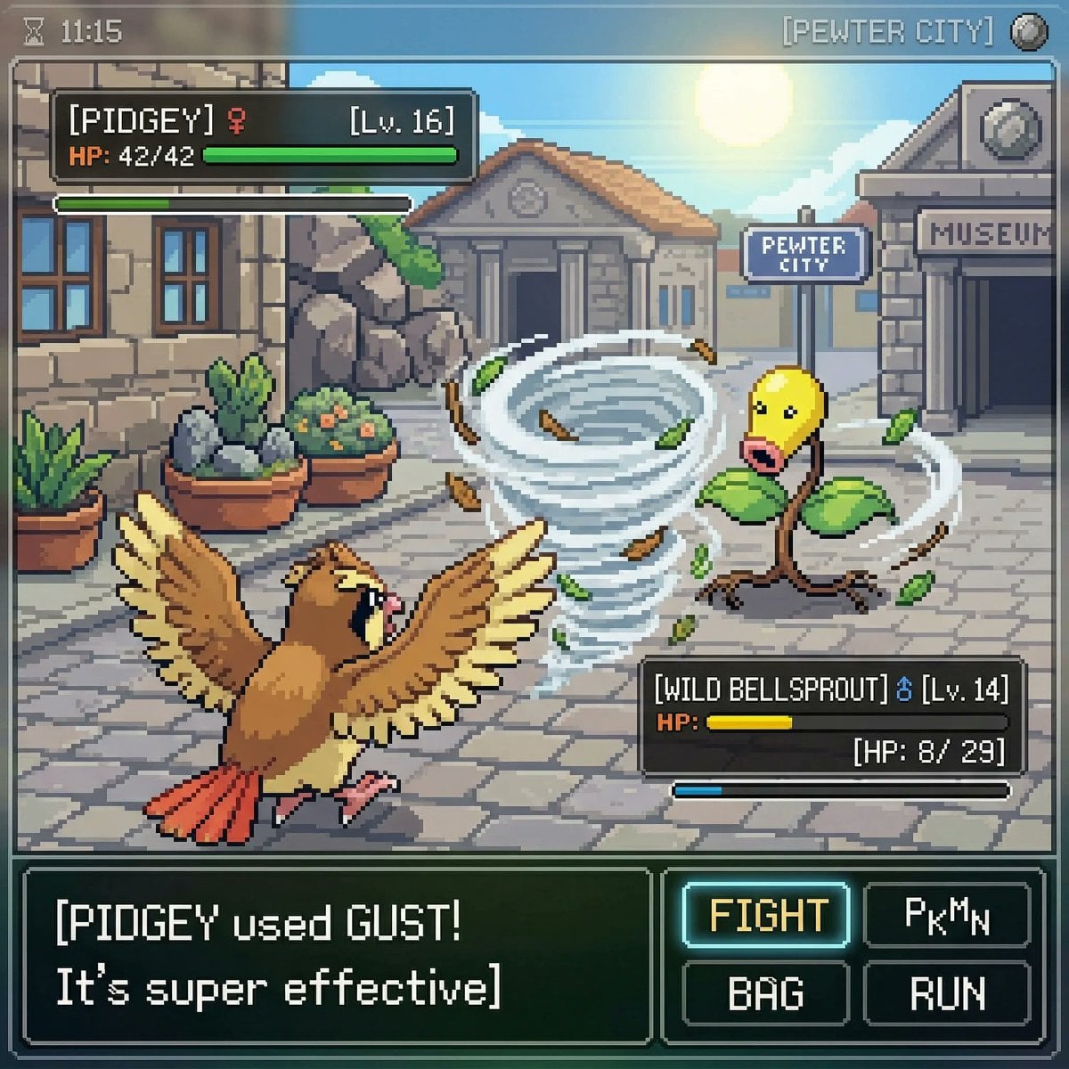Retro Creature Battle Pixel Art Game Screenshot(2)