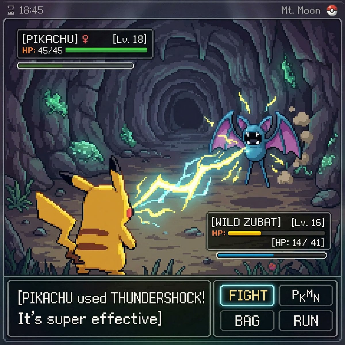 Retro Creature Battle Pixel Art Game Screenshot(3)
