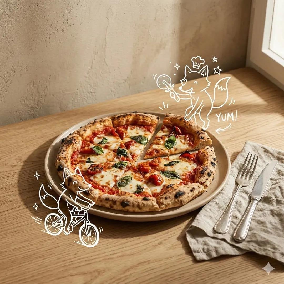 Minimal Product Photo with White Doodle Character