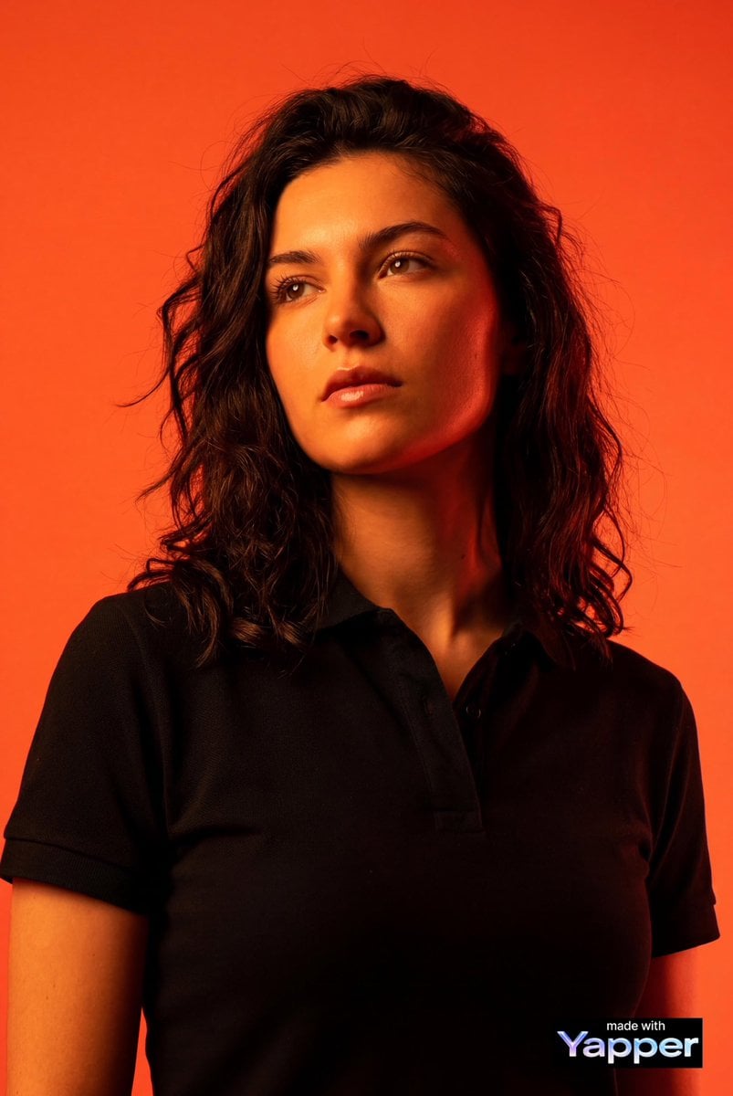 Low-Angle Editorial Studio Portrait