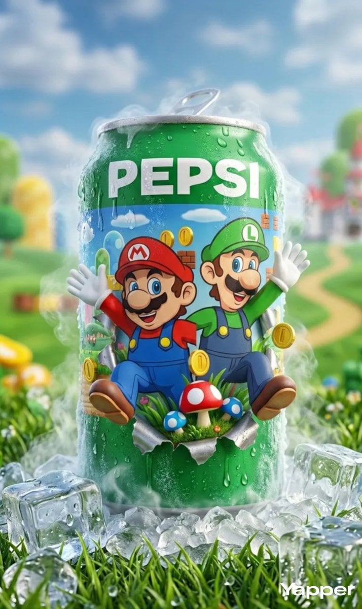 Chilled Pepsi Can with Mario and Luigi Artwork (2)
