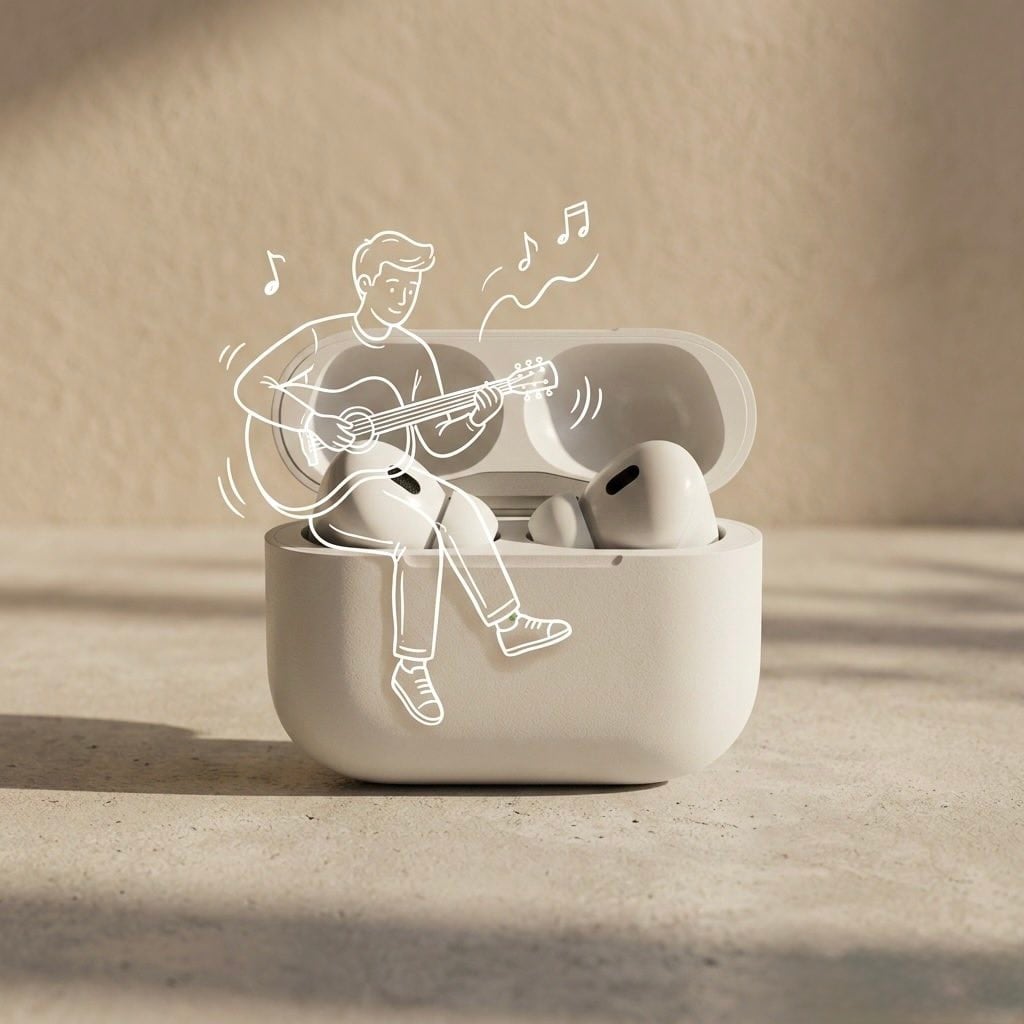 Minimal Product Shot with White Doodle Character(2)