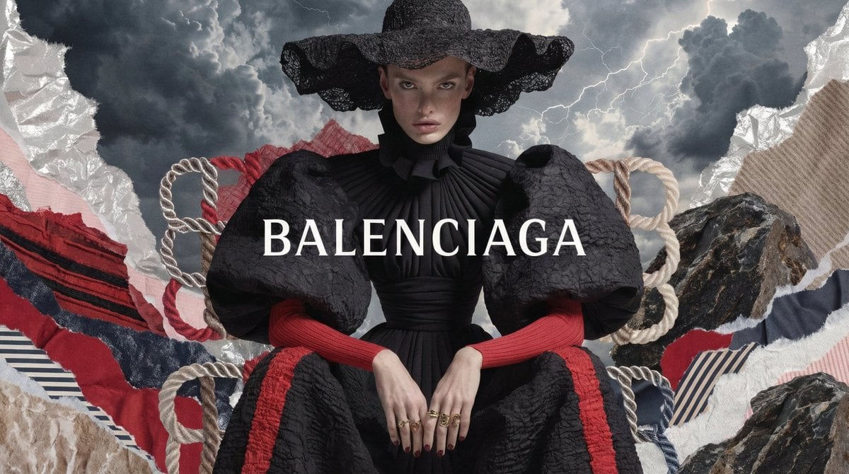 High Fashion Campaign Poster with Serif Logo(2)
