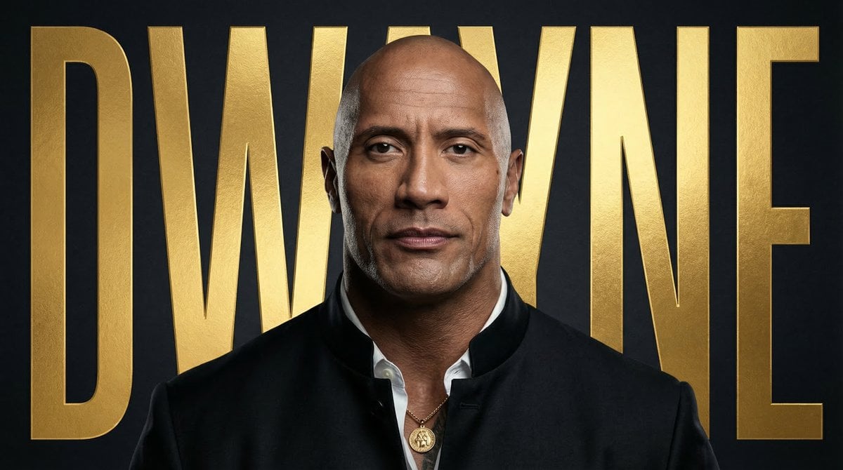 Luxury Black and Gold Cinematic Portrait Poster