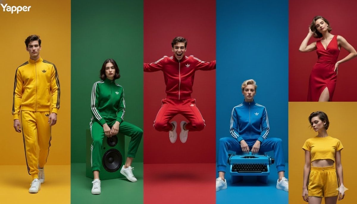 Color-Block Sportswear Fashion Editorial