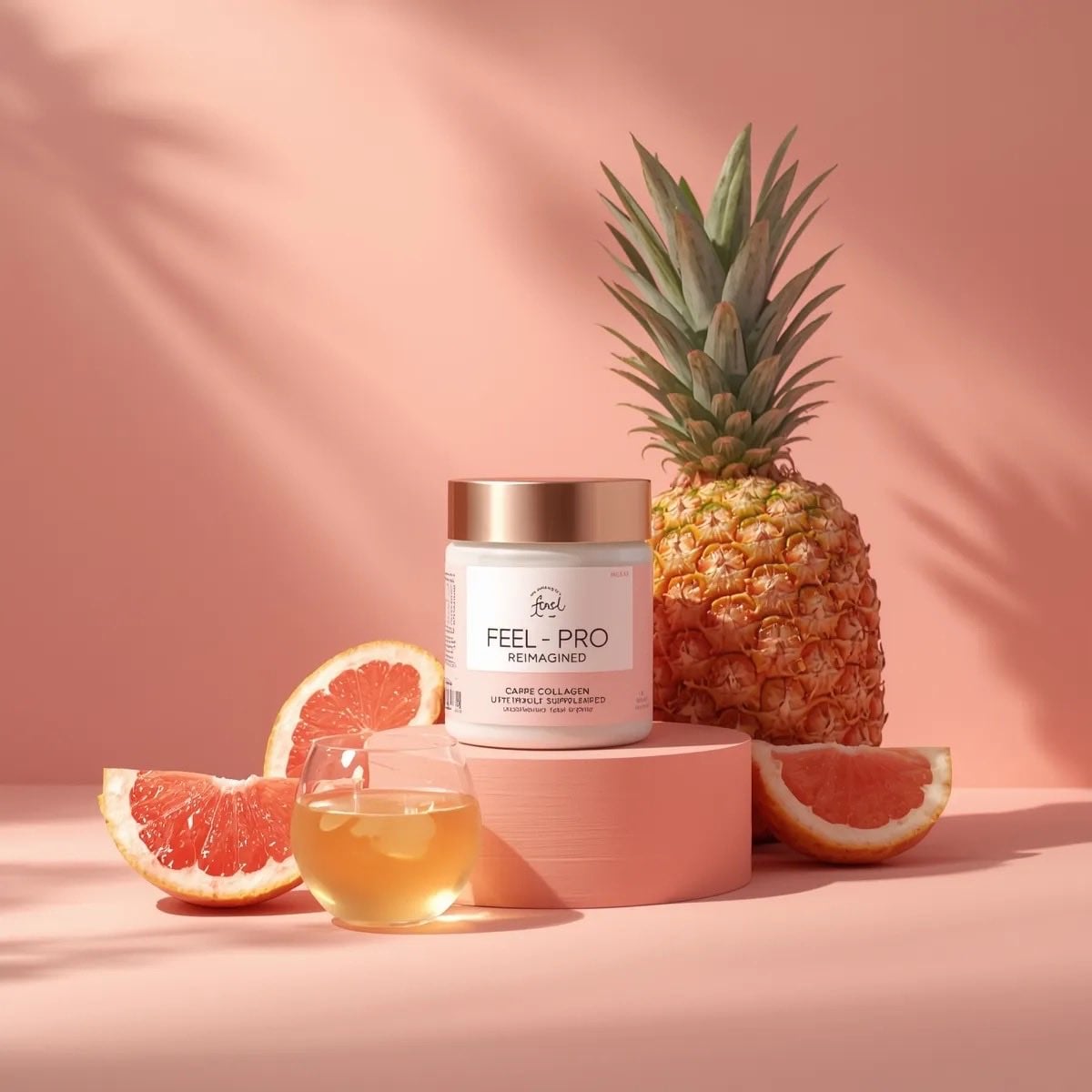 Collagen Supplement Jar Peach Citrus Product Shot