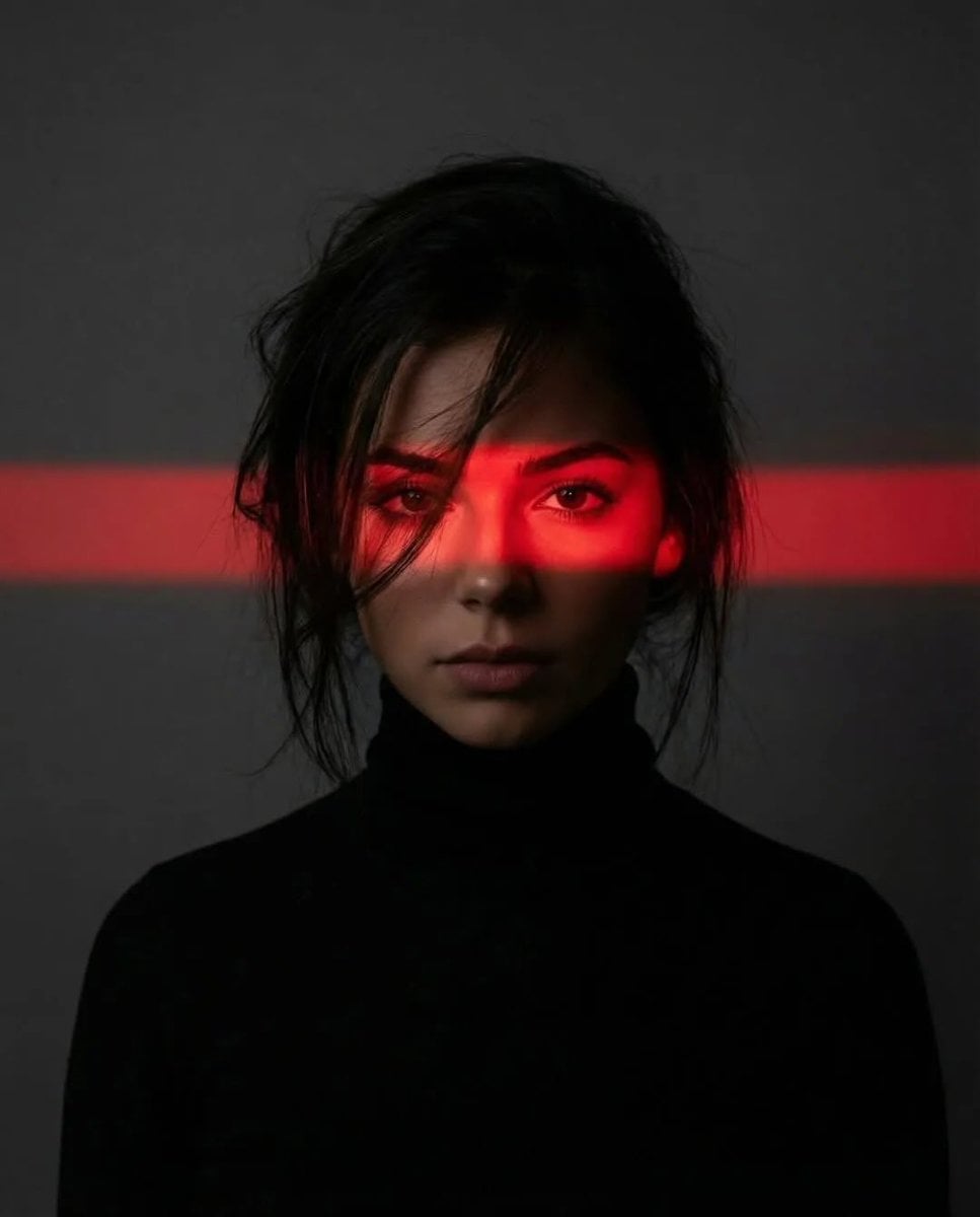 Cyberpunk Neon Strip Studio Portrait(2)