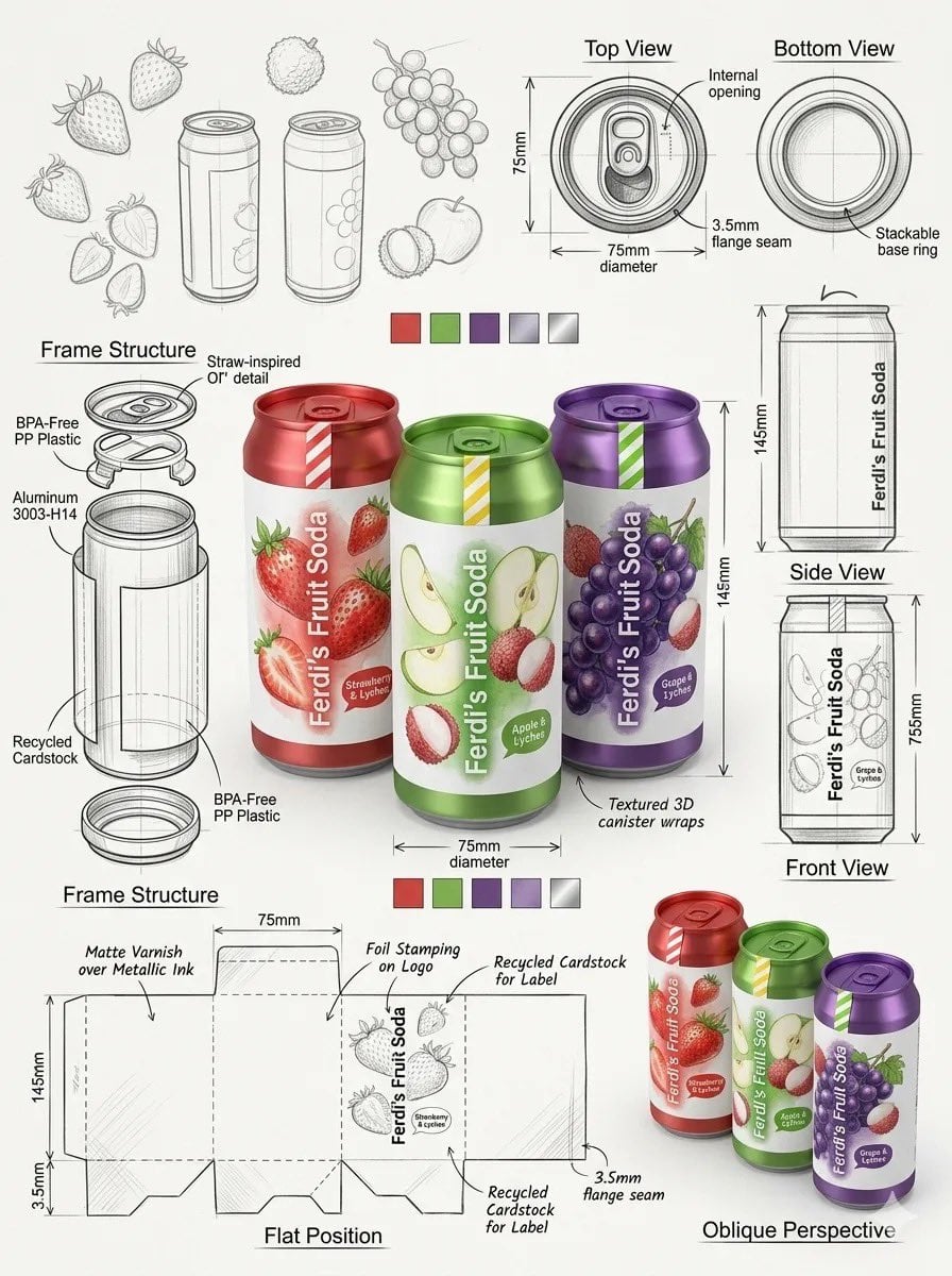 Industrial Packaging Design Illustration Sheet(4)