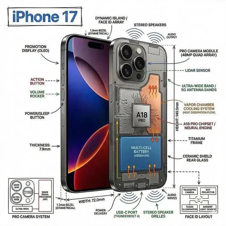 Technical Object Infographic with Cutaway Labels(4)
