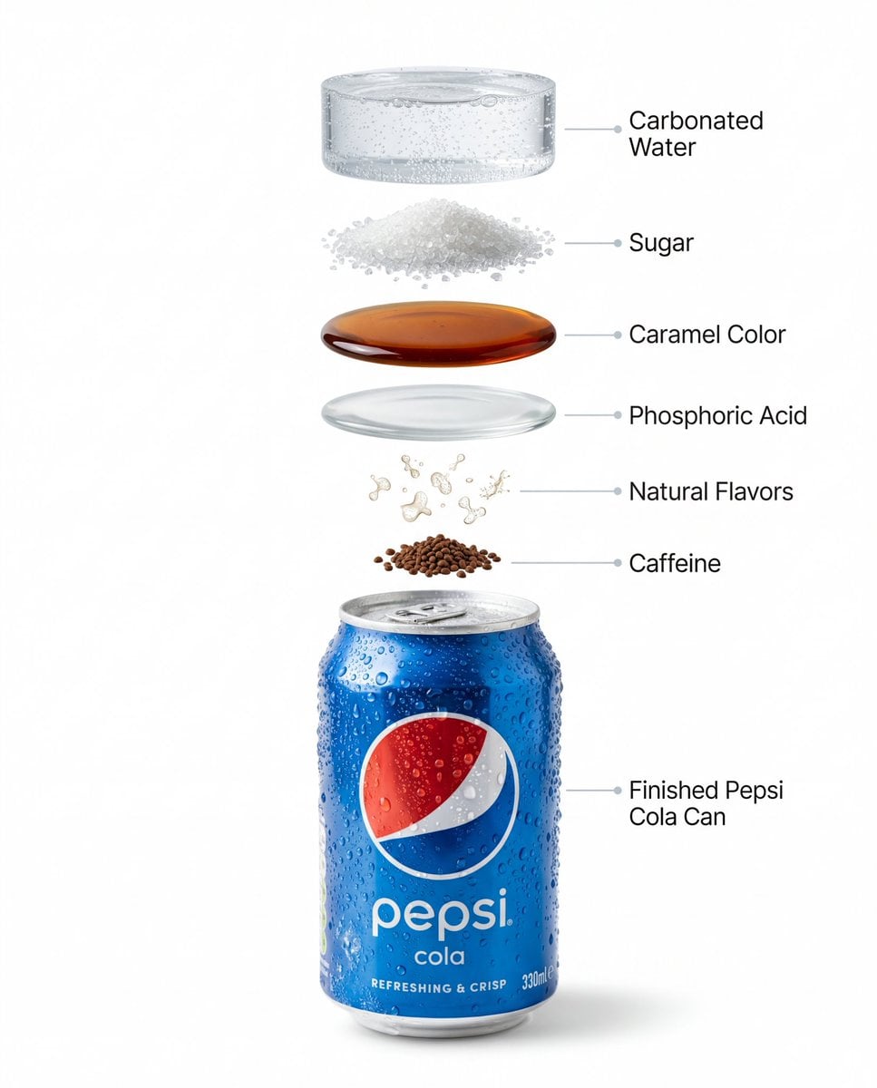 Chilled Pepsi Can Product Photo
