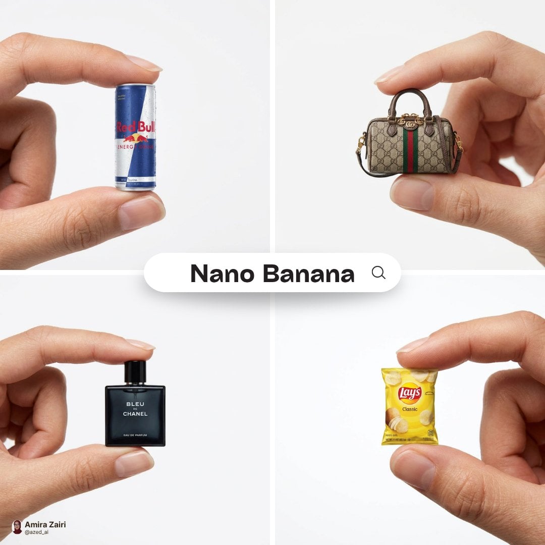Miniature Luxury Product Held Between Fingers