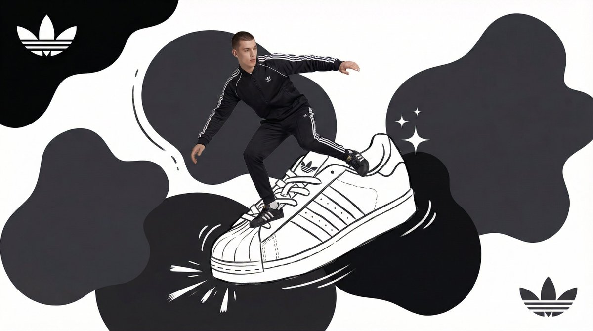 Mixed-Media Brand Campaign Visual with Hand-Drawn Object
