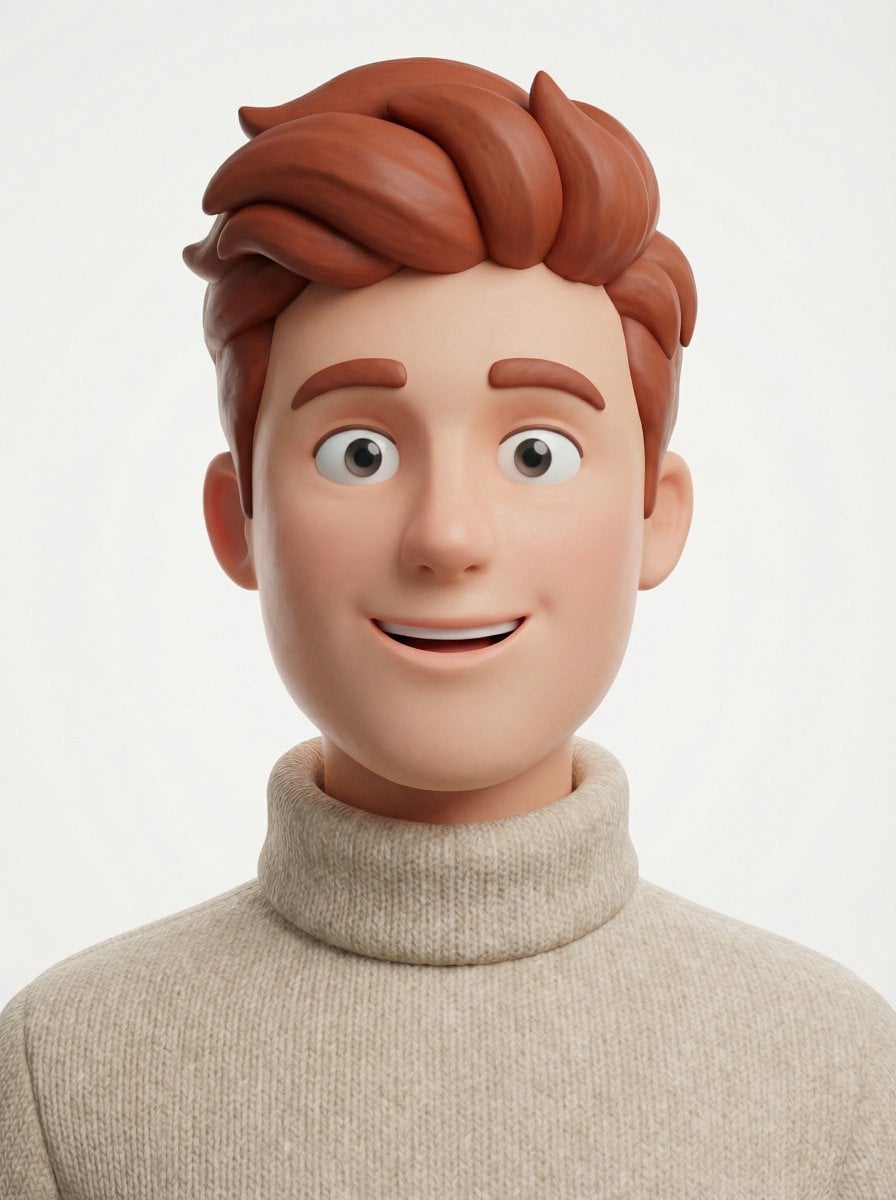 Edgy Pixar-Style 3D Avatar with Purple Hair Streak(4)