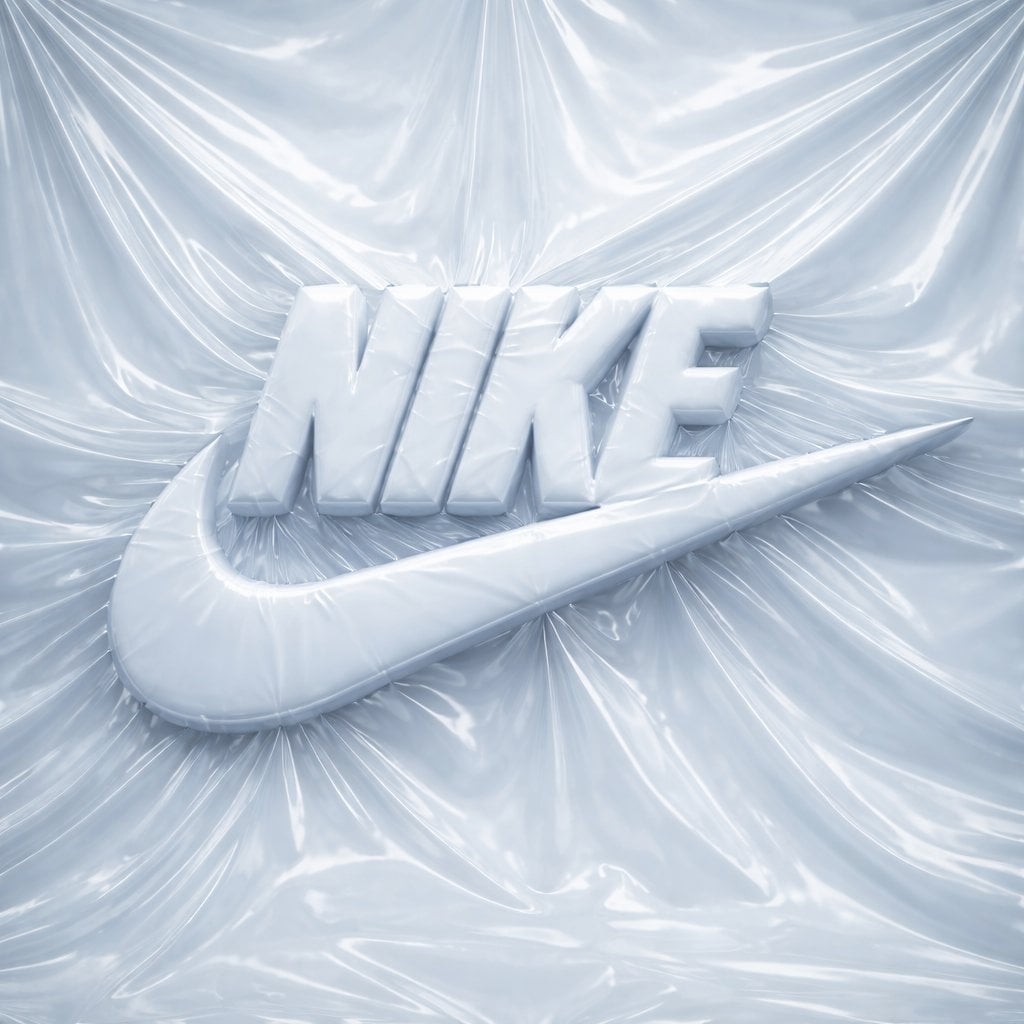 Monochrome Shrink-Wrapped Logo Relief Mockup(2)