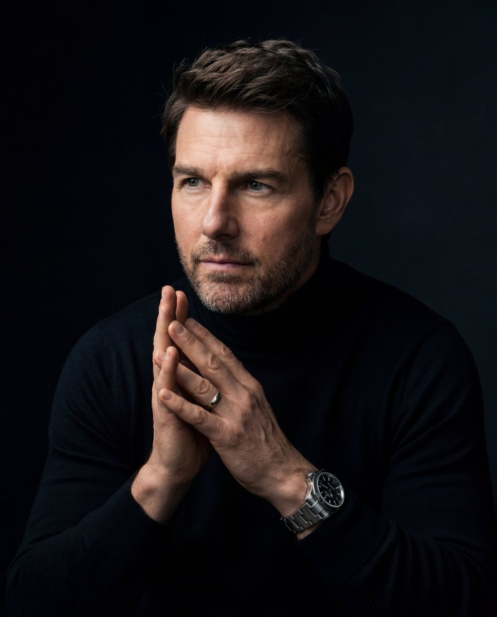 Moody Night Mode Editorial Portrait of a Man