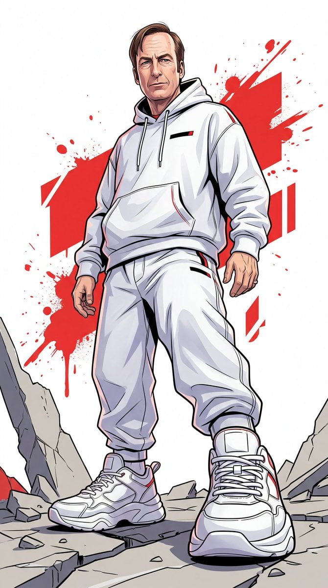 Urban Streetwear Man Character Illustration(4)