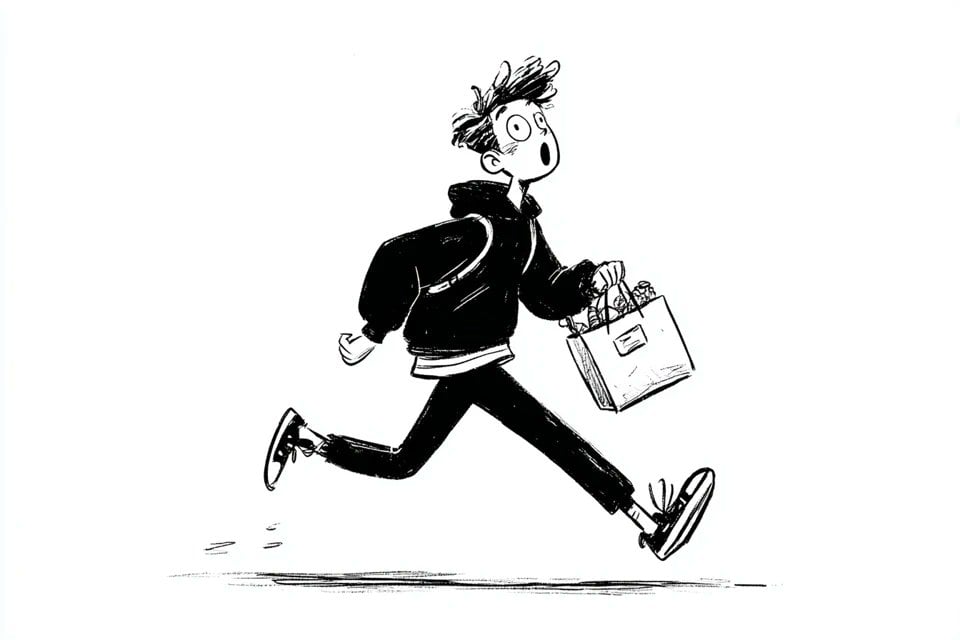 Notion-Style Monochrome Character Illustration(2)
