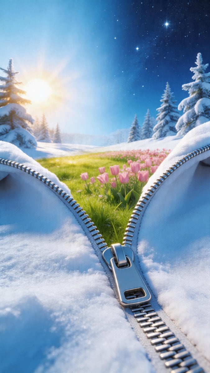 Winter-to-Spring Zipper Landscape (2)