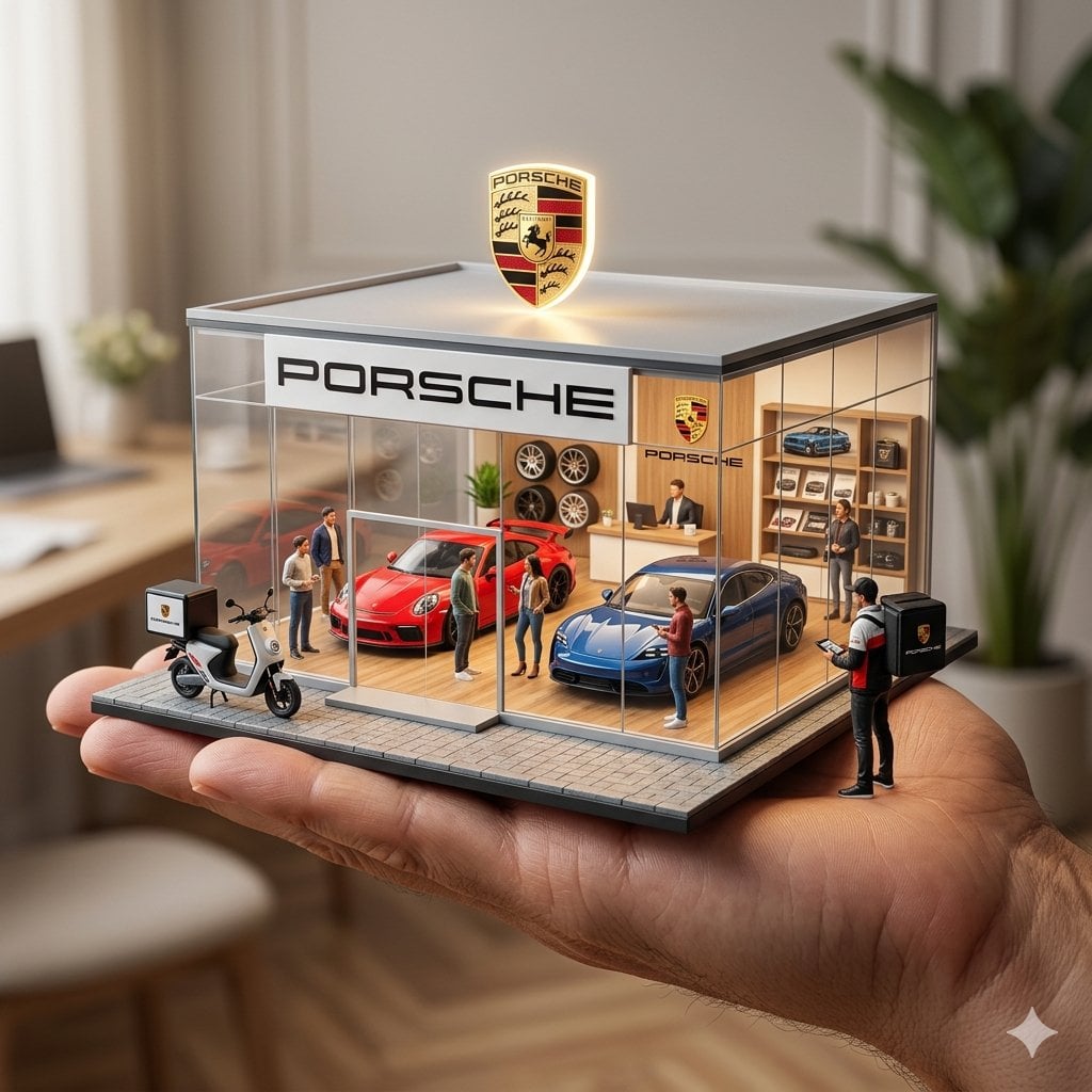 Miniature Brand Showroom on a Human Palm (3)