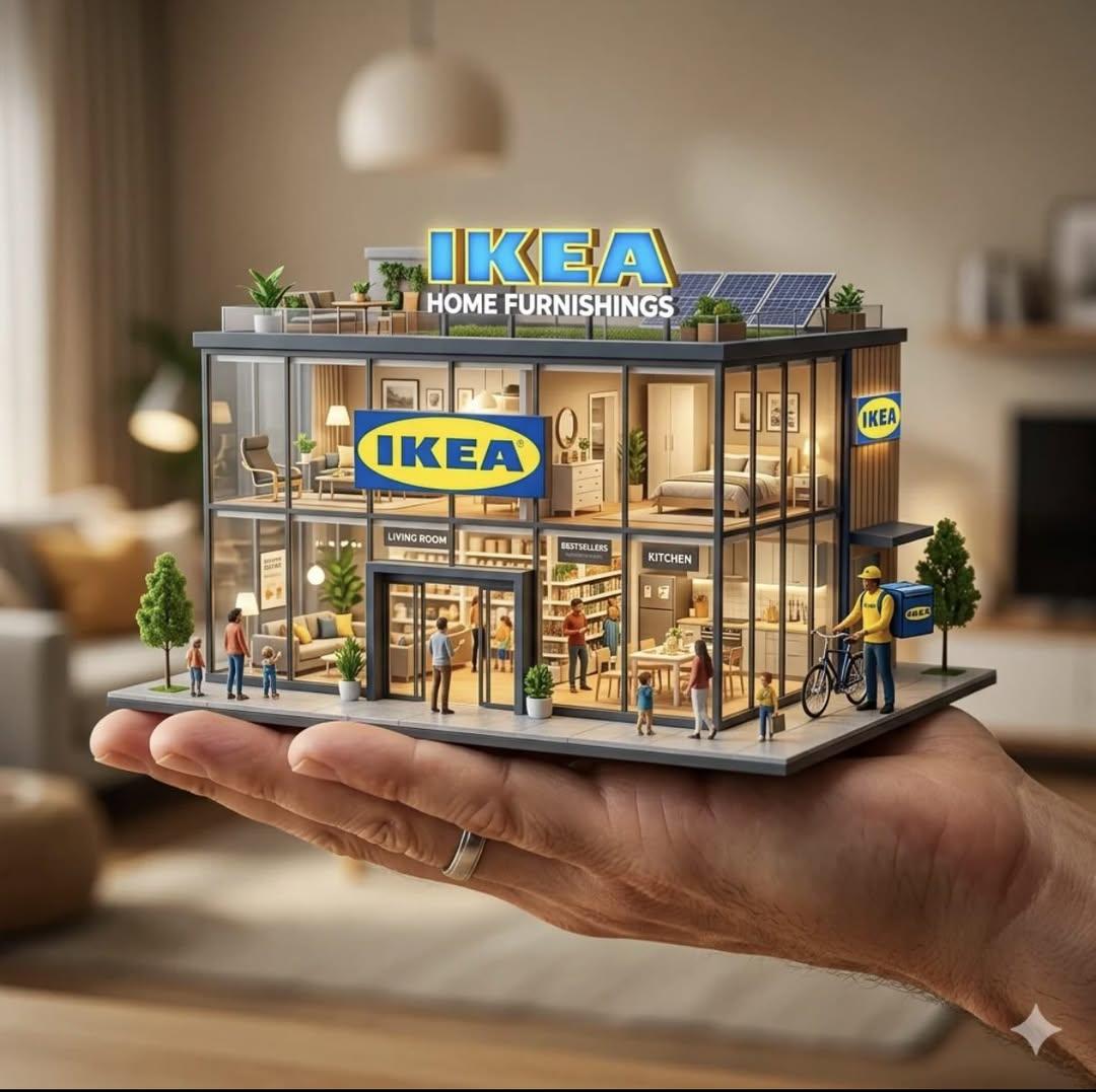 Miniature Brand Showroom on a Human Palm (4)