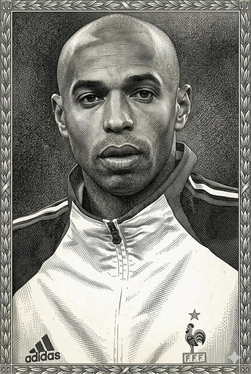 Black and White Engraving Close-Up Portrait(3)