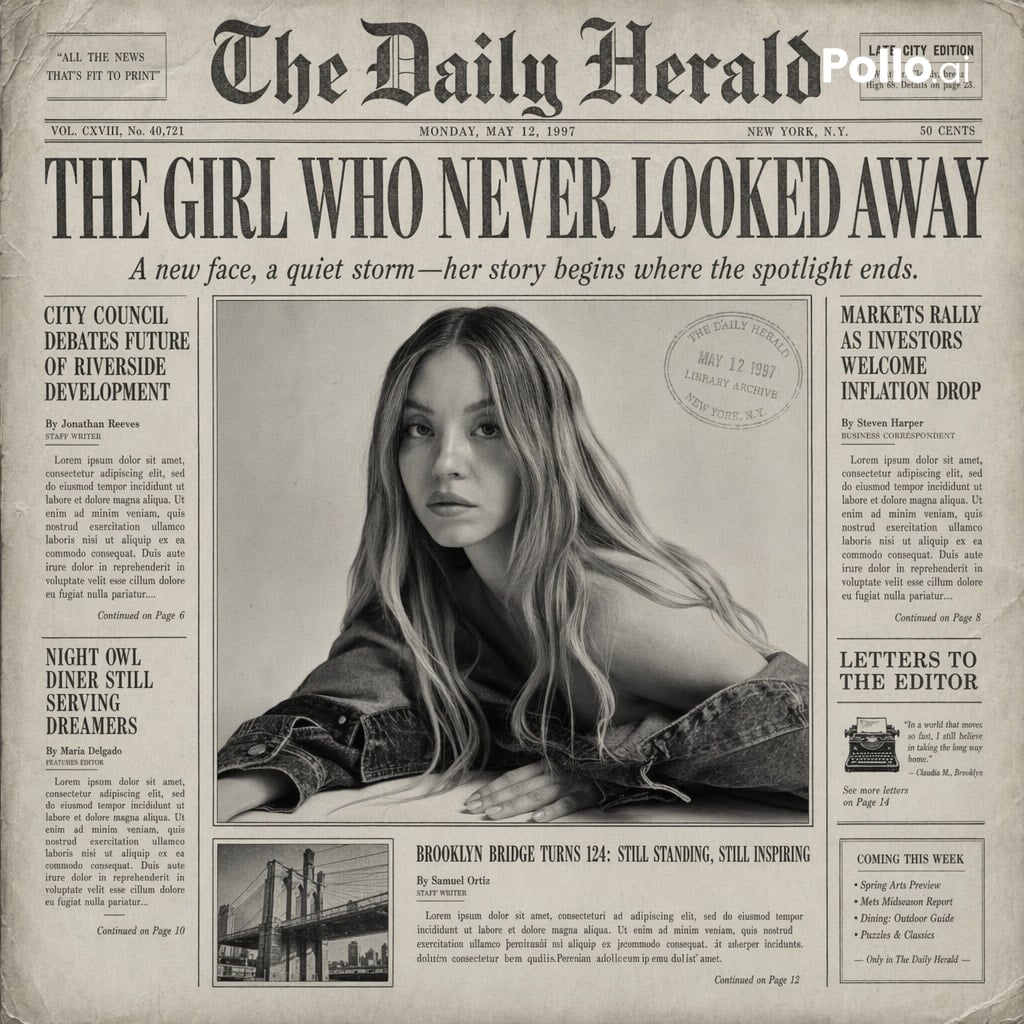 Vintage Newspaper Front Page Character Poster(3)