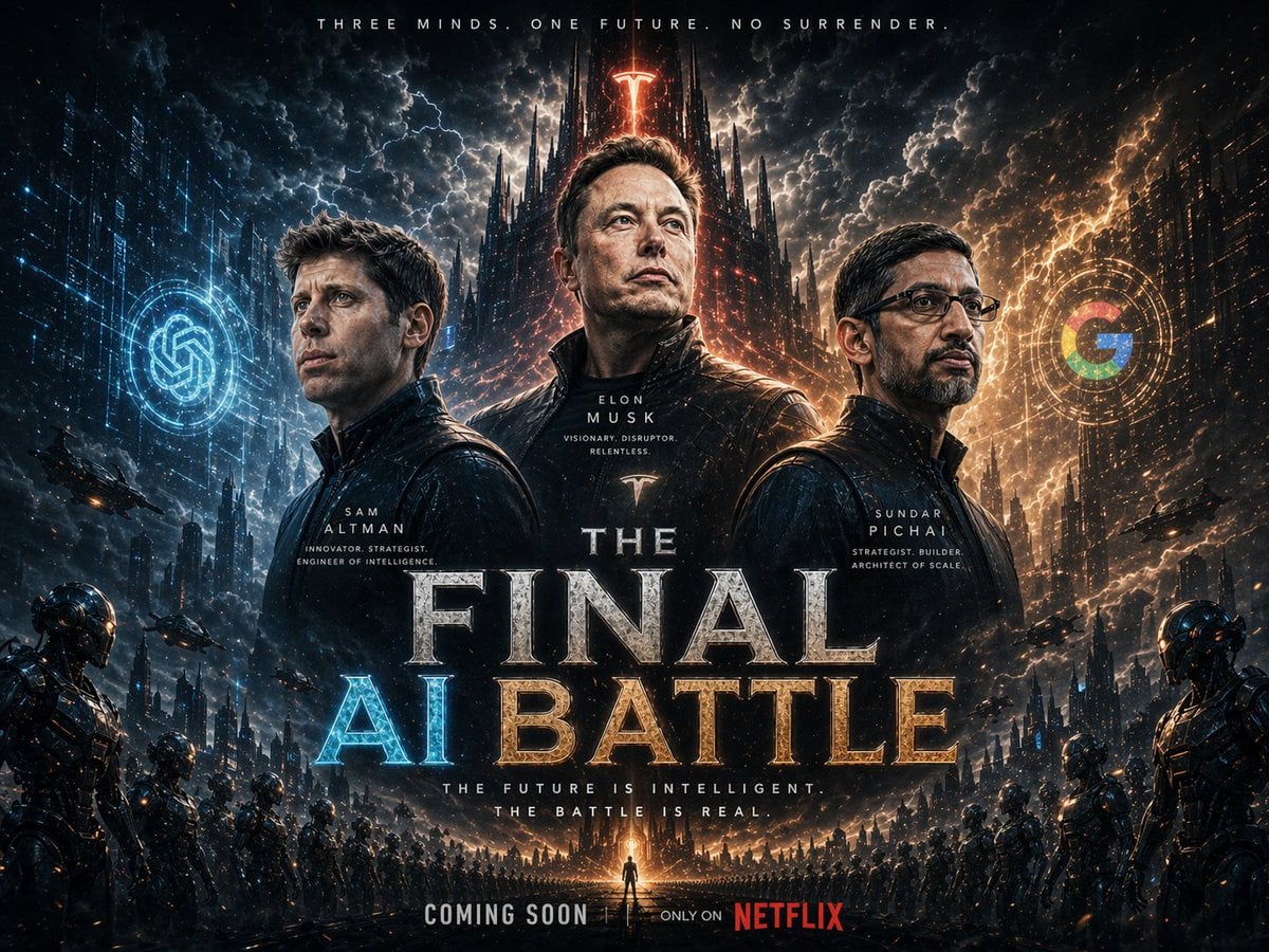 The Final AI Battle Sci-Fi Movie Poster(4)