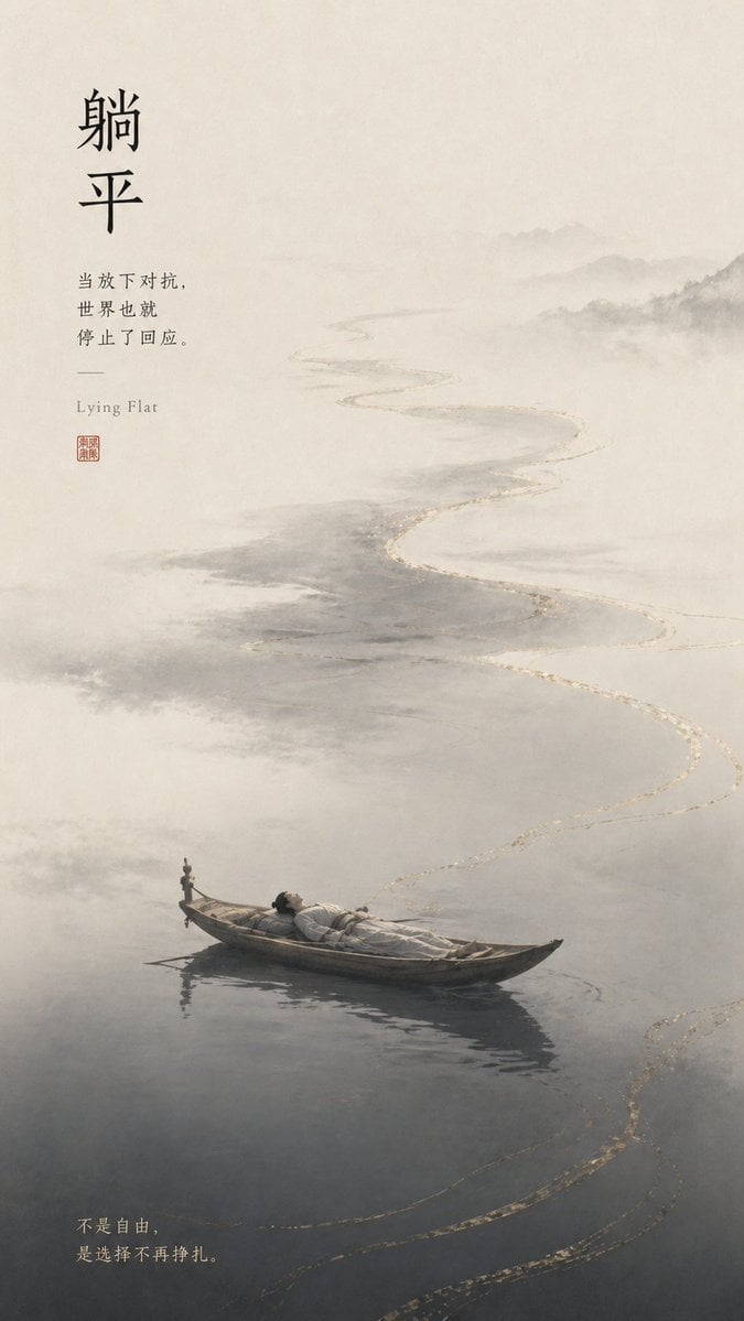 Neo-Chinese Emotional Metaphor Vertical Poster(3)