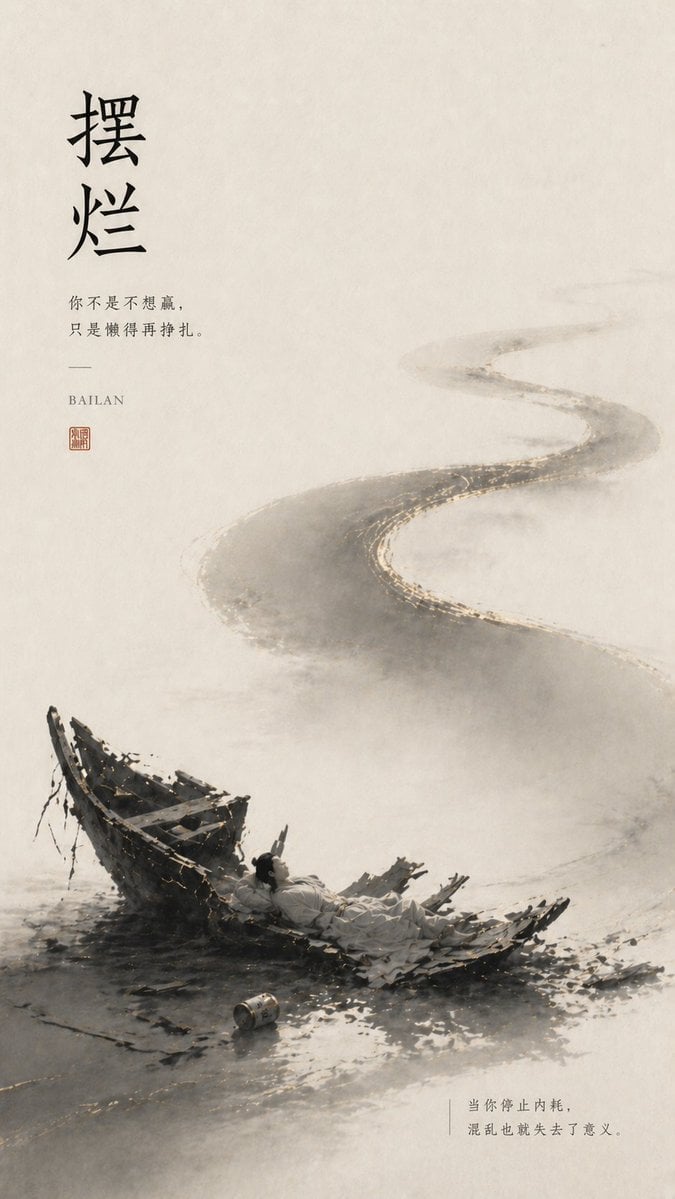 Neo-Chinese Emotional Metaphor Vertical Poster(4)