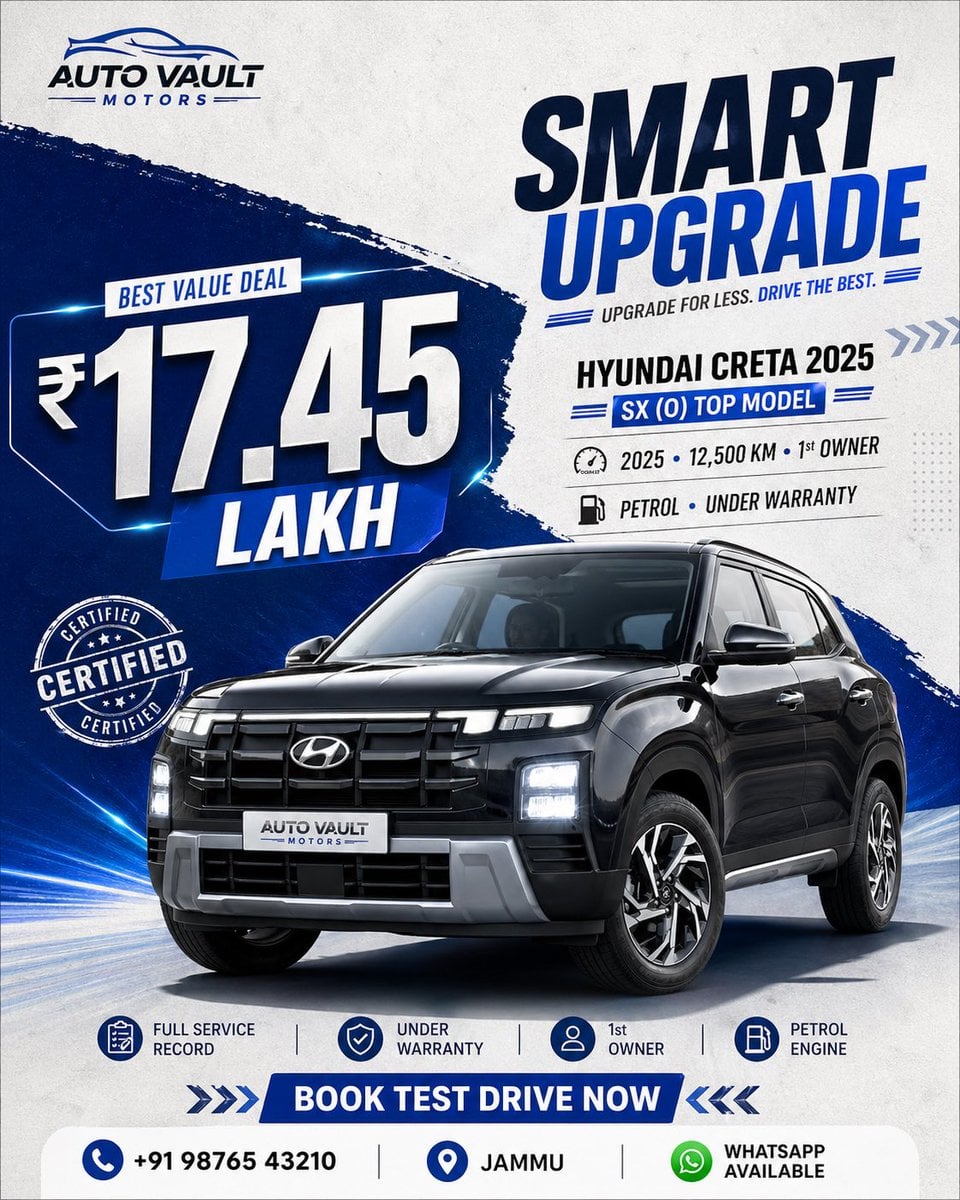 Premium Hyundai Creta Resale Instagram Collage